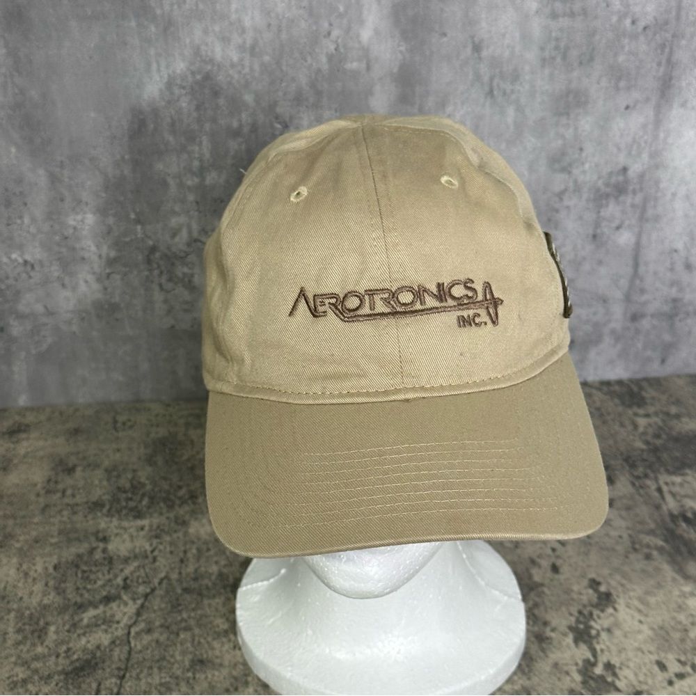 Aerotronics Inc. Hat OS Tan Montana Adjustable‎ Strapback Cap